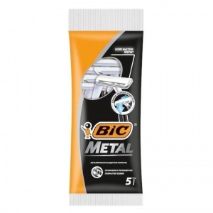 Бритва одноразовая Bic Metal, 5шт. в упаковке, 30 уп.