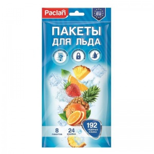 Пакет фасовочный Paclan ПВД, 22мкм, 13x27.5см, 8шт., 35 уп.