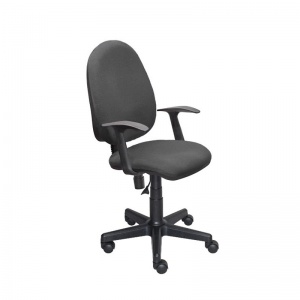 Кресло офисное Easy Chair 325 PC, ткань серая, пластик